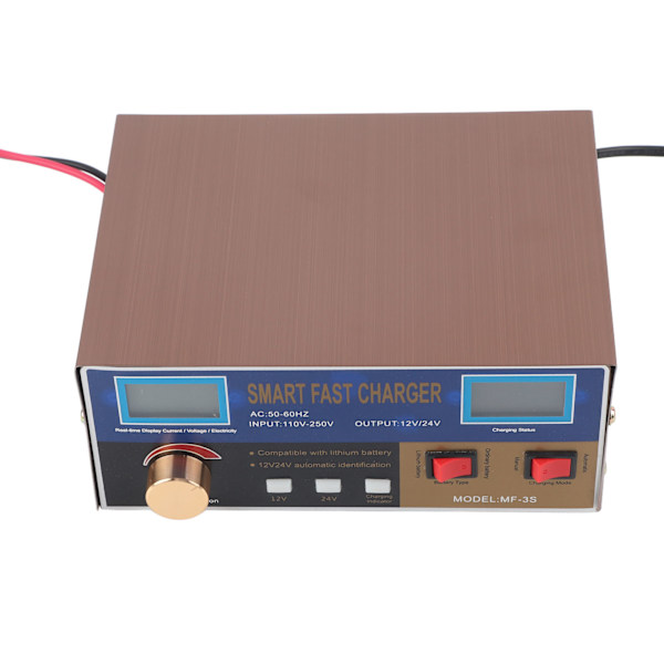 Litiumbatteriladdare 400W Bil 12V 24V Smart Puls Reparationstyp Strömförsörjning MF‑3S AC250VEU Kontakt