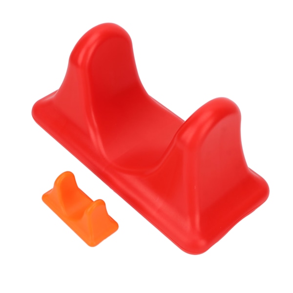 2st Psoas muskelmassageverktyg män kvinnor bärbar rygg djupvävnad höftflexor släppverktyg för hemmagym röd och orange