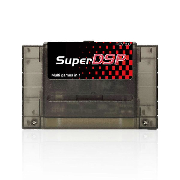 Super til SNES Amerikansk 16Bit Konsol Transparent Sort