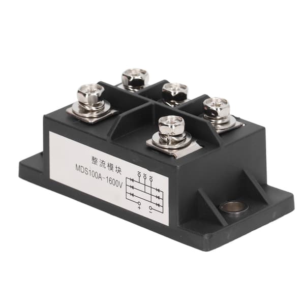 100A 1600V Broensretter Messingplade Varmeafledning 3-faset Power Diode Rettermodul