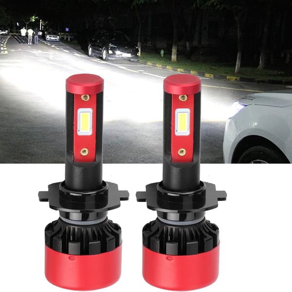 2 stk. H7 96W Aluminium Super Sterk Bil LED Frontlykt Auto Hovedlampe Hvitt Lys