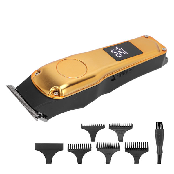 Elektrisk hårtrimmer 5 guidekamme Højhastigheds-Low Noise USB Genopladelig Haircut Grooming Clipper