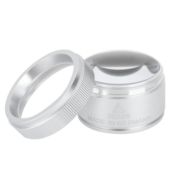 30X förstoringsglas handhållen bärbar förstoringsglas för smyckesmynt IdentifieringSilver