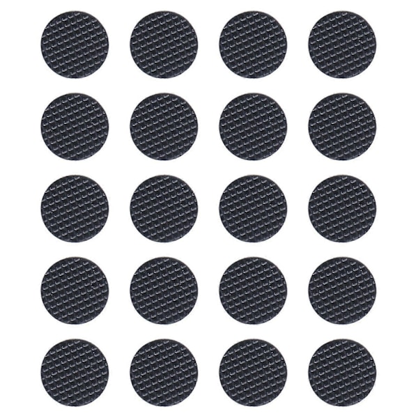 20 stk. Guitar Plekter Grip Selvklæbende Ultratynd Gummi Anti-sved Rund Guitar Plekter Grip til Guitarister