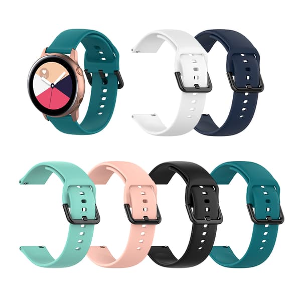 Remme til Galaxy Watch Active2 R500 R830 R820 20mm Silikone Erstatningsrem til Galaxy Watch Active 2