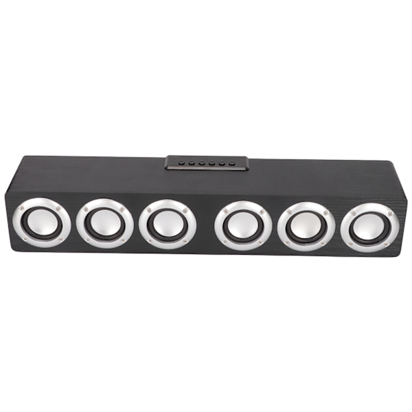 Bluetooth 5.0 Soundbar med kraftig basseffekt - Multifunksjonell trådløs høyttaler for telefon, nettbrett og PC - Svart