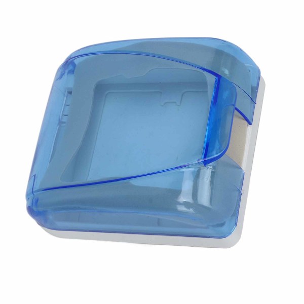 Universal 86 Typ Socket Vattentät Box Transparent Wall Switch Protection Box för Badrum Blå