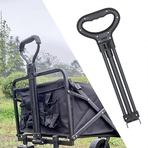Hand Cart Pull Handle Replacement Part Shopping Cart Pull Handle for Fishing Carts Garden Carts Trolley Picnic Carts Beach