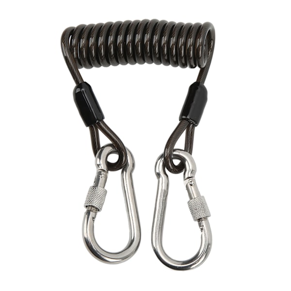 Dykkekamera Anti-Lost Spring Coil Lanyard Rustfritt Stål Hurtigutløsing Spenne Dykkeverktøy