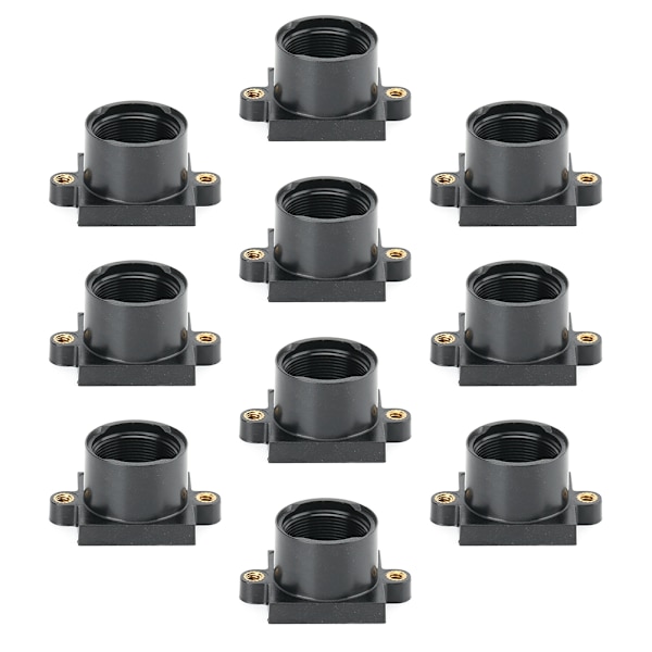 10 stk. ABS-kameraobjektivmontering Holder-støtteadapter M12x0,5 med filter