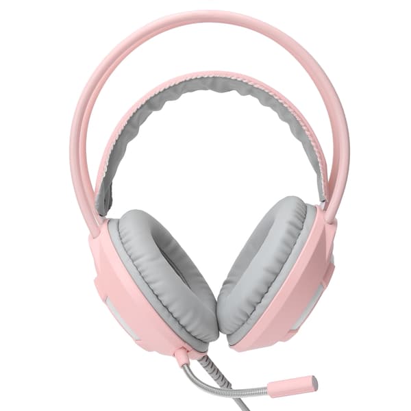 AJAZZ Over-Ear Hovedtelefoner 7.1 Stereo Lyd Støjreducerende Kablet Headset med USB-interface Pink