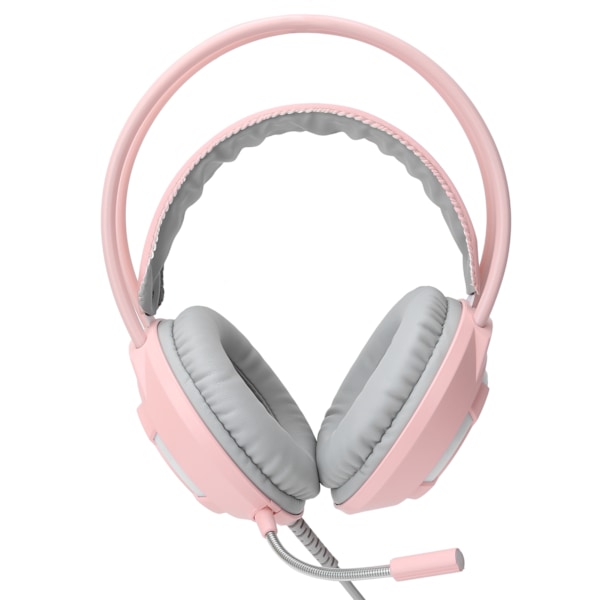 AJAZZ Over-Ear -kuulokkeet 7.1 stereovaikutteinen melunvaimennus USB-liitännällä varustetut langalliset kuulokkeet - Pinkki