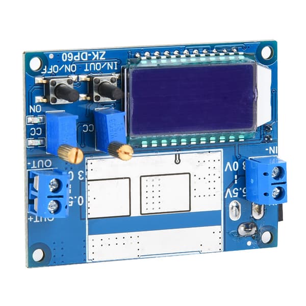 5.5-30V til 0.5-30V DC Justerbar Step Up Down Strømforsyningskonvertermodul LCD med blæser