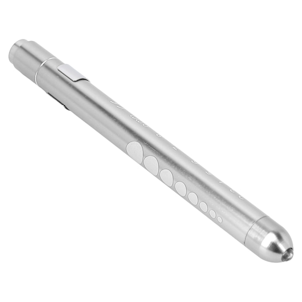 Gul Pennelys LED Aluminiumlegering Bærbar Medisinsk Inspeksjonspennlampe for Sykepleiere Lege Sølv
