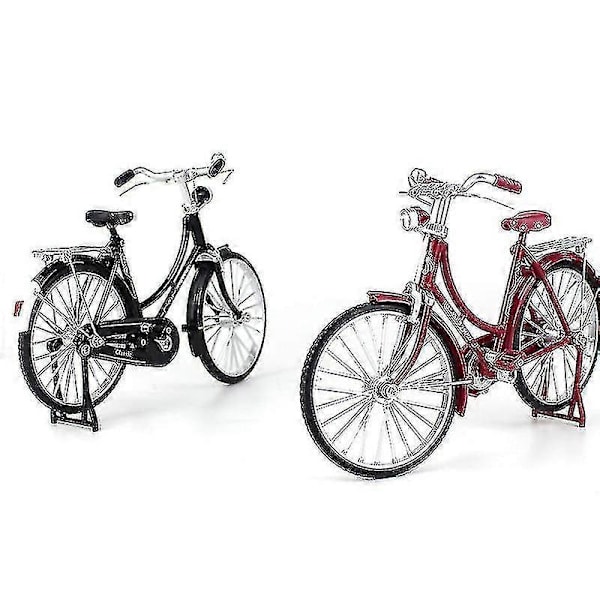 1:10 Legering Klassisk Retro Cykel Modell Ornament Grön ManStyle