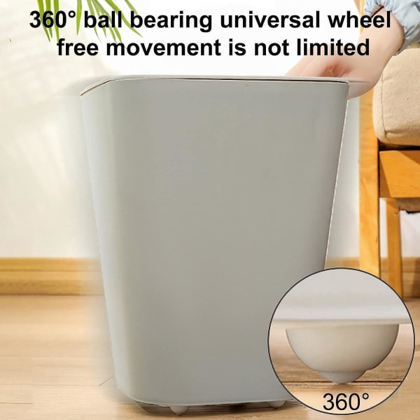 8 stk selvklebende 360° svingbare hjul for møbler og oppbevaringsbokser