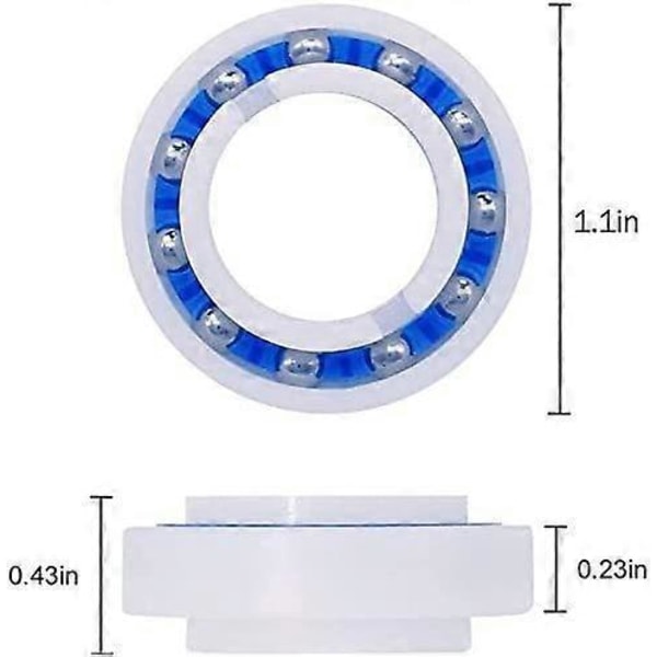 Set med 10 kullager anpassningsbara för 180 Wheel Robot Pool Cleaner C60, Dimensioner: yttre 2,8 cm, inre 1,5 cm