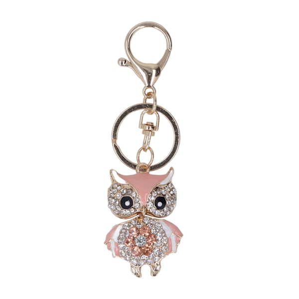 Yöuhu Keychain Muodikasta Yöuhu Tyyliä Kaunis Strass Rikkaat Värit Strass Avainnauha Käsilaukulle Reppu