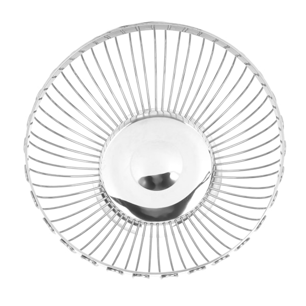 Rustfrit stål frugtkurv multifunktionel dekorativ spejlpoleret stor kapacitet frugtskål til stue 10,5x20,3x9cm / 4,1x8,0x3,5in
