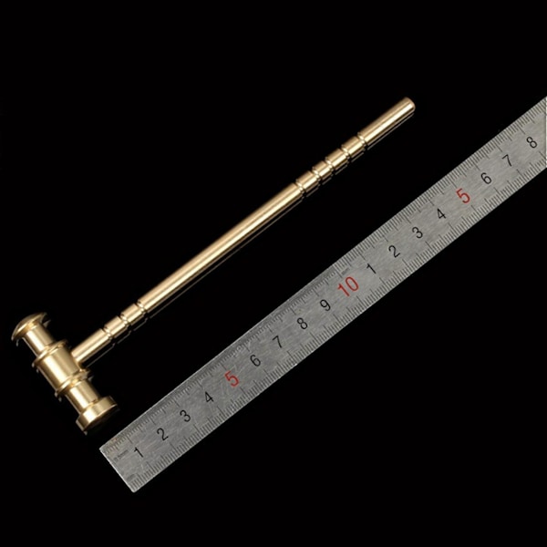 Högkvalitativ Mässing L150mm Solid Hammare DIY för Manuell Hammarklocka