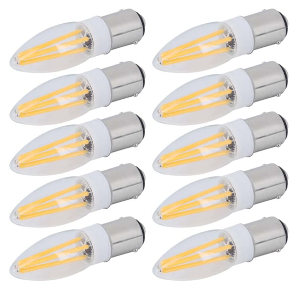 10 stk. B15 LED-pærer AC110V 3W lyspære for lysekrone takvegglampe varm hvit