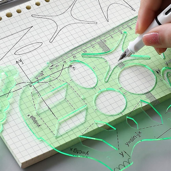 Geometriset Piirustusmallit - 11 Osainen Sarja Opintoihin, Suunnitteluun ja Rakentamiseen Kouluun