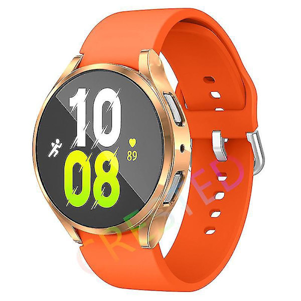 Samsung Galaxy Watch Silikoni Sport Ranneke Rannekoru 44mm/40mm/45mm/42mm/46mm Galaxy Watch 4 40mm Persikka
