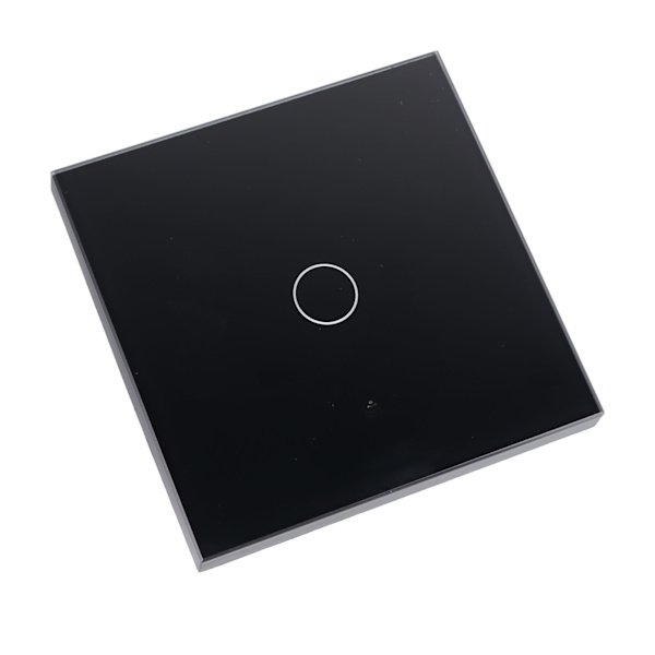 Trådløs WiFi-kontakt med RF433-kontrol, der understøtter timing-nedtælling, universel smart touch-kontakt 90-250V sort touch-kontrol