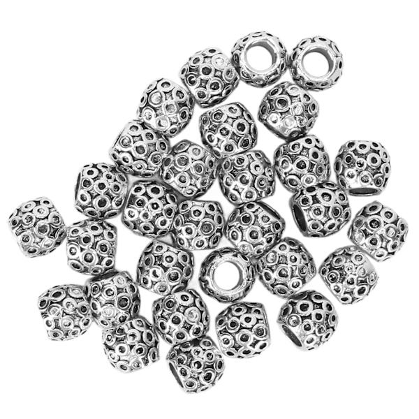 30 kpl partahelmi metalliseos Retro rastatukka hiusputki helmi koru riipus hiuksiin punottava kaulakoru DIY
