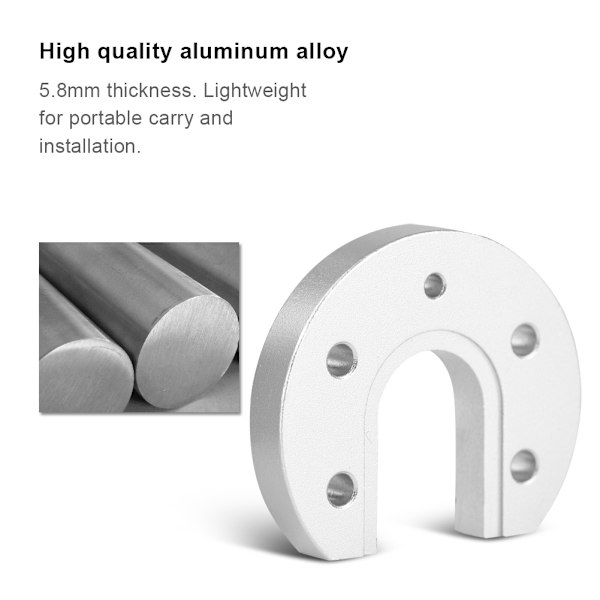 3D-printertilbehør V5 Hot End U-formet monteringsplade i aluminiumslegering til Reprap Kossel E3D