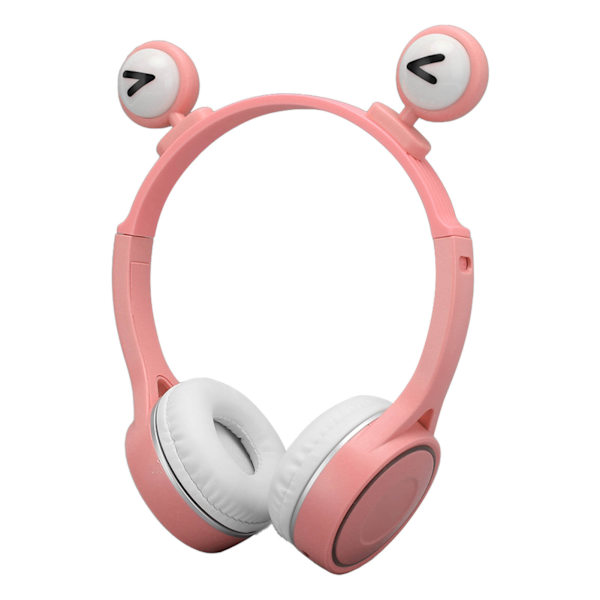 Lasten Bluetooth-kuulokkeet, taitettavat HiFi-stereokuulokkeet, lasten kuulokkeet mikrofonilla ja LED-valolla kotiin, matkoille, kouluun, pinkki