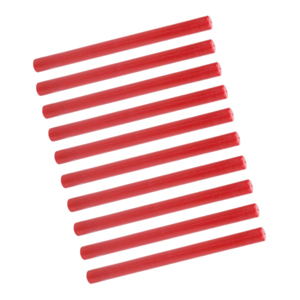 10 stk. forseglingsvoksstift Praktisk, røykfri, fleksibel varmforseglingspinner for konvolutter Kort Manuskripter Kinesisk rød