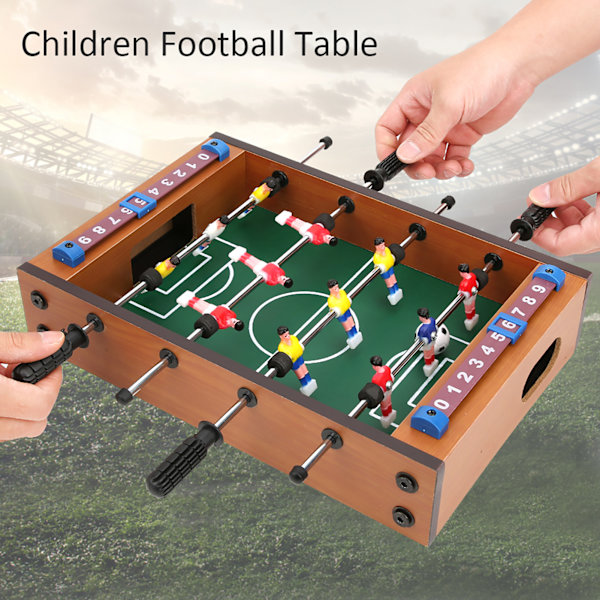 Mini træ indendørs fodboldbord Interaktivt sportsfodboldspil for voksne børn