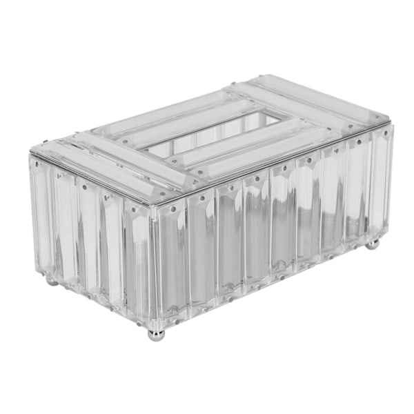 Servettlåda Guldpläteringsprocess Fint utförande Enkel Fashion Multi Purpose Tissue Storage BoxSilver