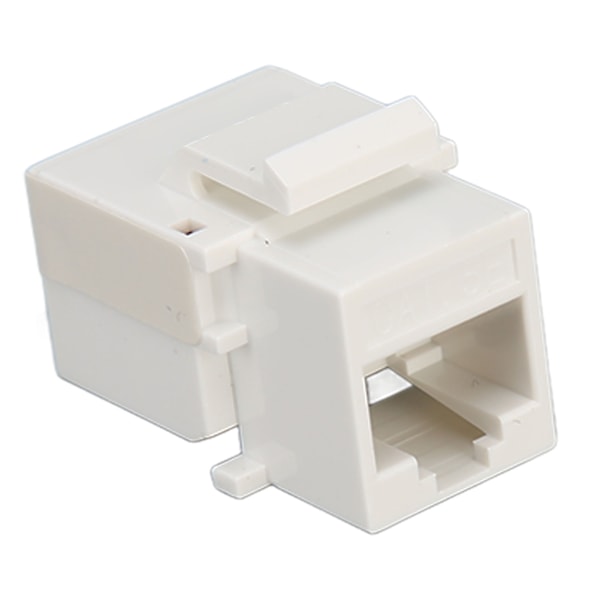 50 stk Keystone Jack RJ45 Cat5e 90 graders slank uskjermet punch-fri Ethernet-modul nettverkskontakt