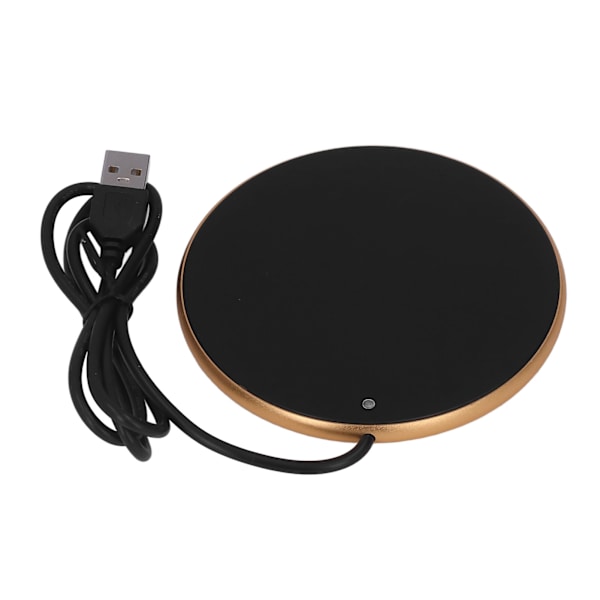 Kaffekrusvarmer 55°C Konstant temperatur Pladsbesparende Smart USB Lysevarmer til hjemmekontor Traveling Gold