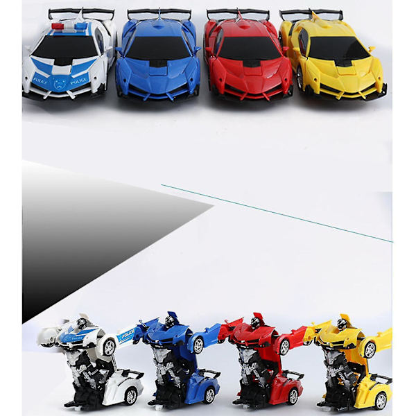 RC Police Car Transformer Toy