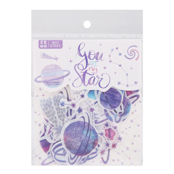 40st/ set DIY Dagbok Sticker Handbook Dekor Etikett Scrapbooking Sticker Tillbehör (B09122)