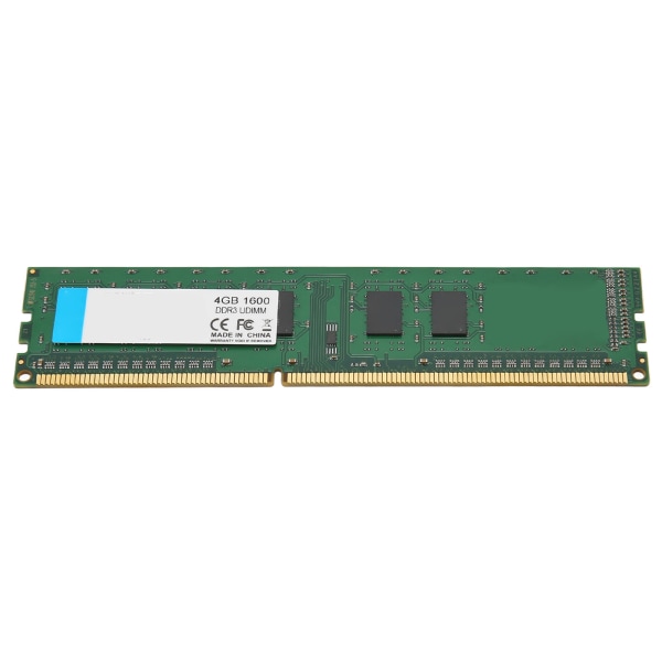 DDR3 UDIMM 1600Mhz RAM 64bit Bredd 40Pin Data Interface Plug and Play Professionell bärbar dator RAM för PC 4GB