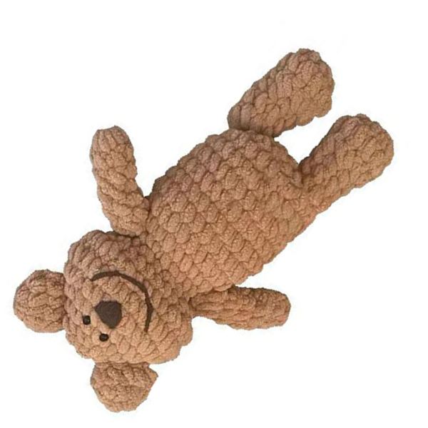 Virka björn-kit för barn och vuxna DIY handgjord stickning bomull virka djur-kit för hantverksverkstad Khaki