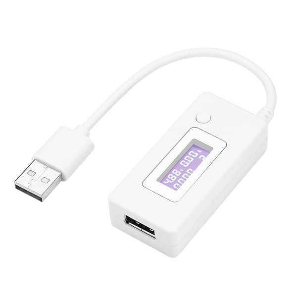 4V-30V 0-3A Mini USB jännitevirran valvontatesteri kapasiteetinilmaisin LCD-näytöllä