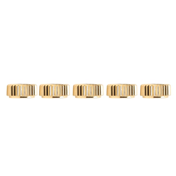 5 st klockkronreservdelar Stålplatt kvarts mekanisk klockhuvudbytesaccessoarer Guld 5,5 mm / 0,22 tum