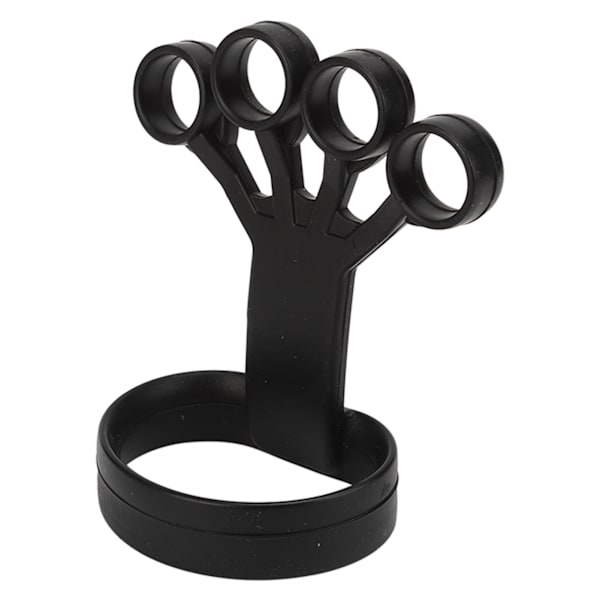 Finger Training Exerciser 4 Fingers Silicone Grip Vahvuussormiharjoittelija kalliokiipeilyyn Fitness Training Musta 5kg / 11lb
