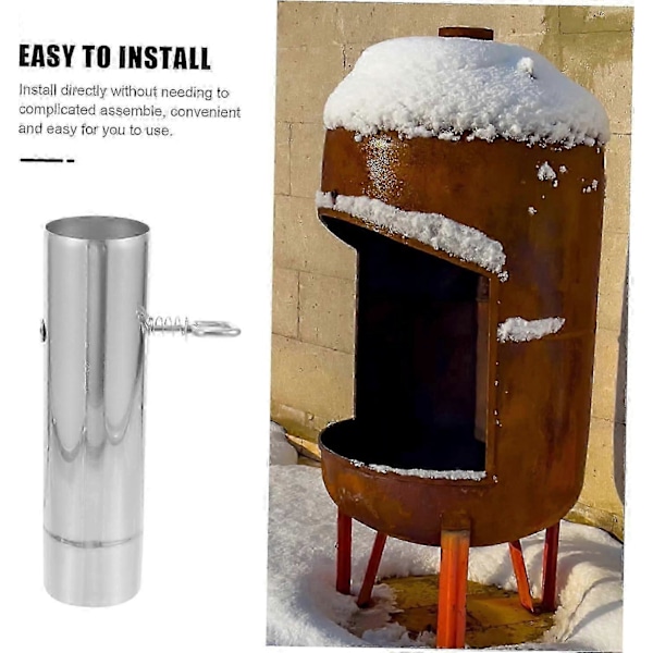 Rökrör med spjäll, justerbara avgasrör, skorstenstillbehör, utomhus, AN-kopplingar, flexibel isolering