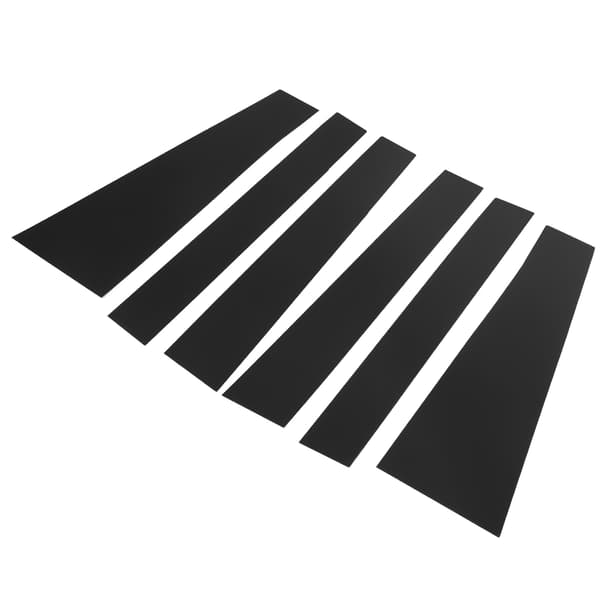 6 STK Bildør Vinduesstolpe Decal PC Spejl Glans Sort Trim Erstatning til Sienna 2010‑2020