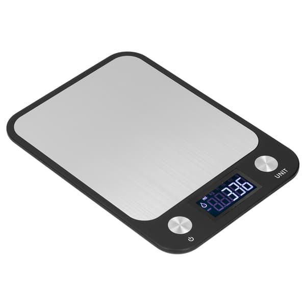 Madskål i rustfrit stål Mini digitalt display Elektronisk vejeværktøj 10000g bæreevne
