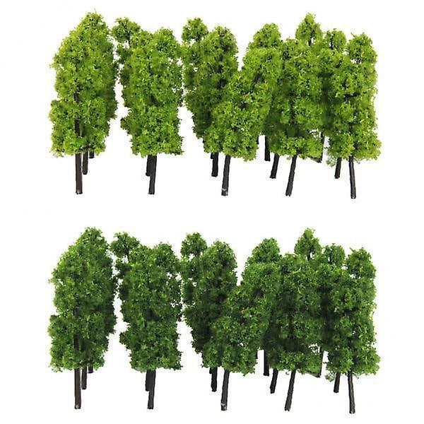 8 x Pagodetræer Model Togbane Landskab 1/150 20 stk. Mørk og Lys Grøn