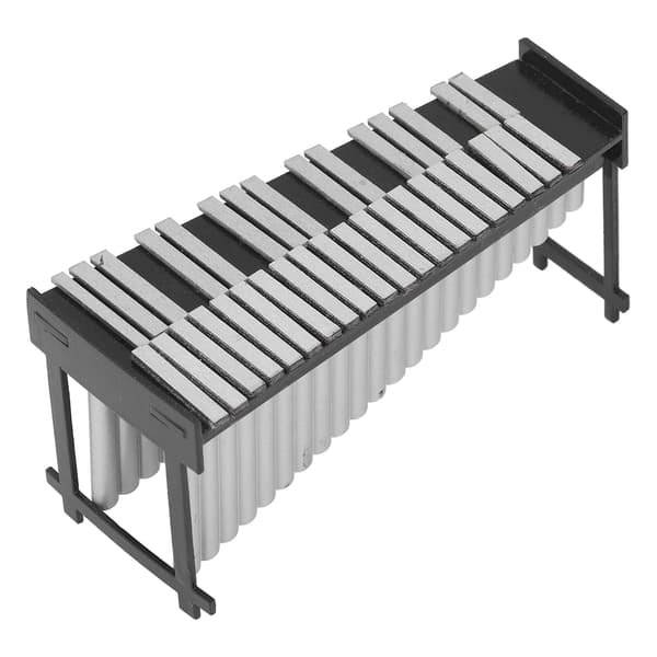Mini Marimba Hartsmaterial Söt Stil Glänsande Textur Miniatyr Dockhus Musikleksaker för Musikälskare