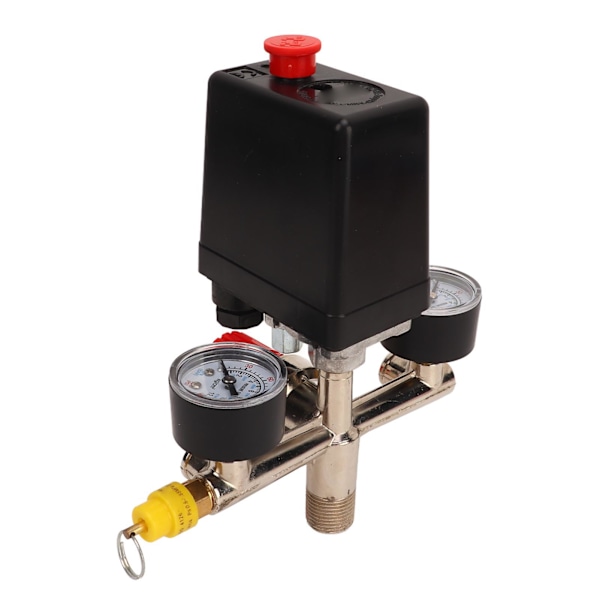 Tryckbrytare för luftkompressor, regulator, manometrar, automatisk styrventil 0‑12BAR 0‑180PSI