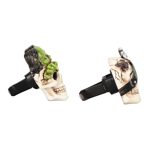2 st Car Skull Freshener Clip Universal Design Resin Car Air Fresheners Vent Clips Dekor